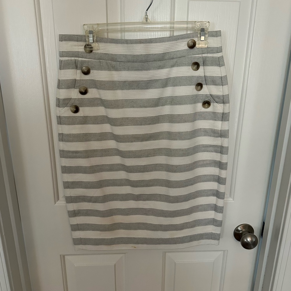 Loft Striped Women's Pencil Skirt - Size 6